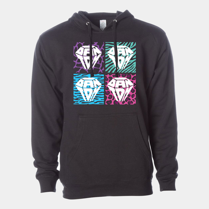 DAN TDM HAIR METAL DIAMONDS MIDWEIGHT HOODED SWEATSHIRT