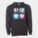 DAN TDM HAIR METAL DIAMONDS MIDWEIGHT HOODED SWEATSHIRT