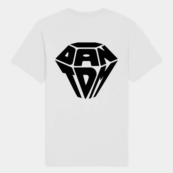 White DanTDM T Shirt OFFICIAL STORE OF DANTDM Tee 01 Bde7ca19 F205 4ec4 82cc 600x 