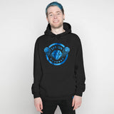 DanTDM Black Hoodie - Blue Foil