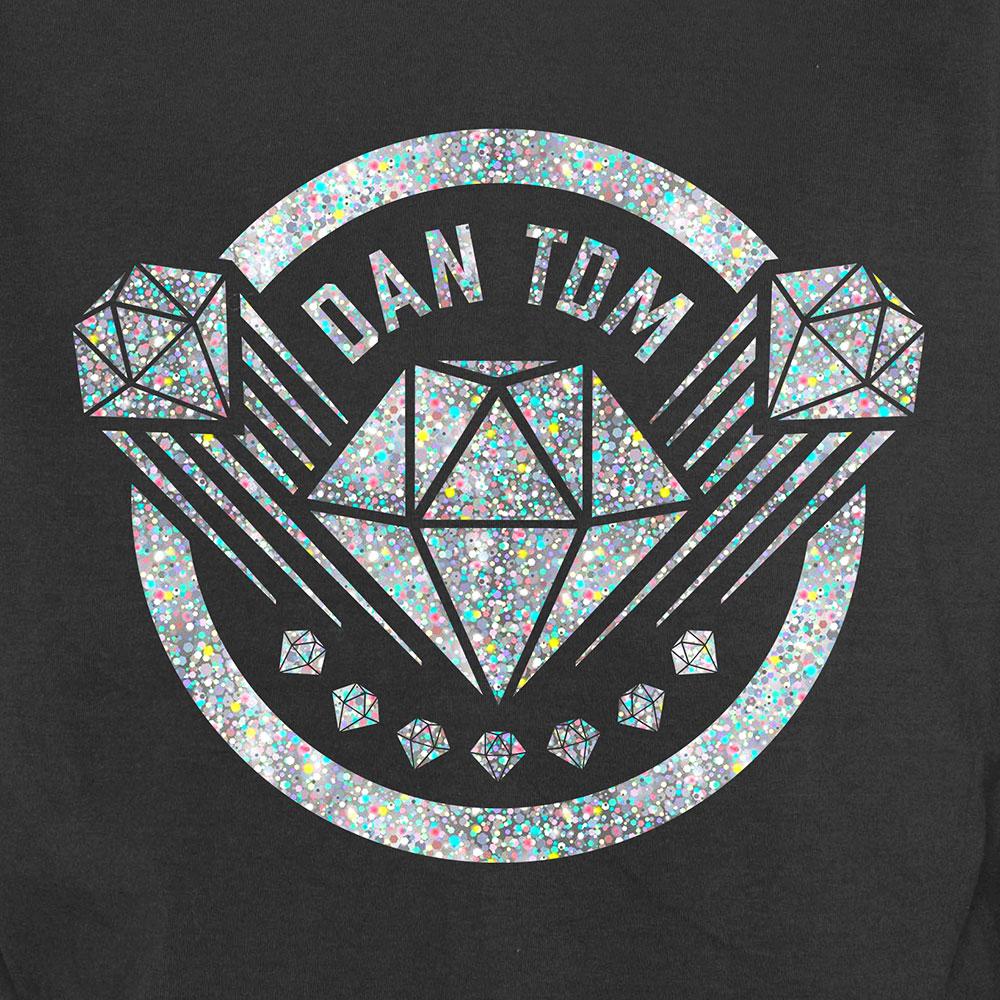DanTDM Black Glitter Hologram T-Shirt