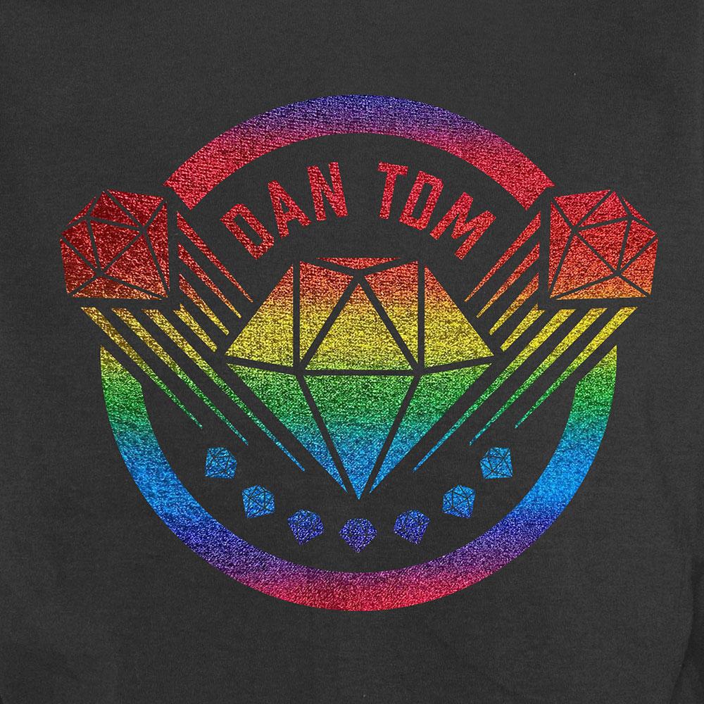 DanTDM Black Rainbow Hologram T-Shirt