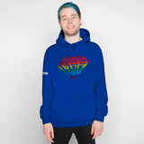 DAN TDM GRAFFITI RAINBOW HOODY - ROYAL