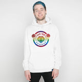 Dan TDM White Hoodie - Rainbow Hologram