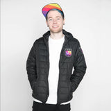 DanTDM Black Padded Jacket with Embroidered Patches