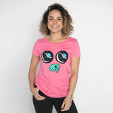 DanTDM Pink T-Shirt - Saturn Eyes Pug Face
