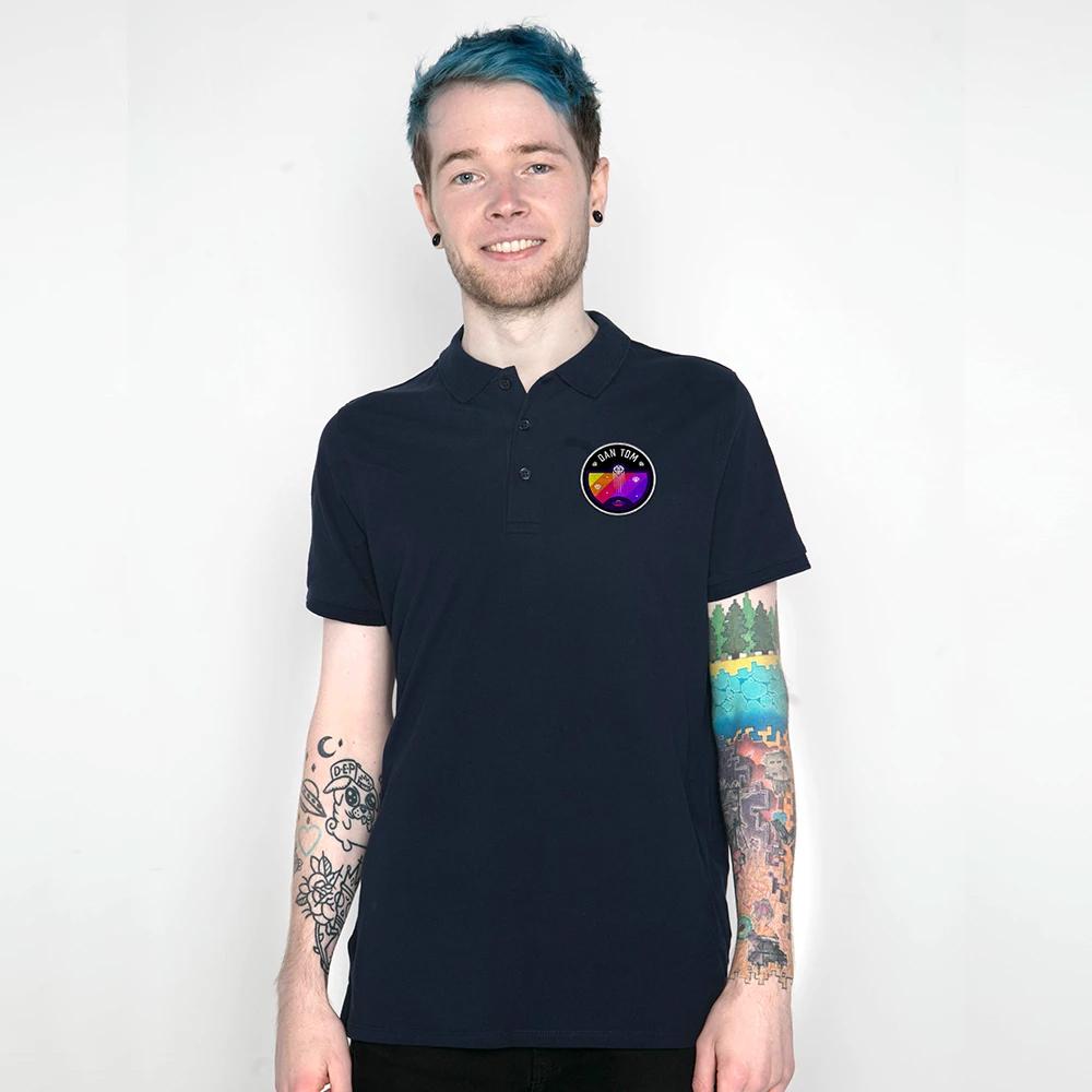 DanTDM Navy Polo with Embroidered Patch