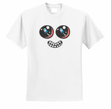 ROCKET EYES FACE T-SHIRT - WHITE