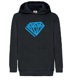 DAN TDM GRAFFITI BLUE FOIL HOODY - BLACK